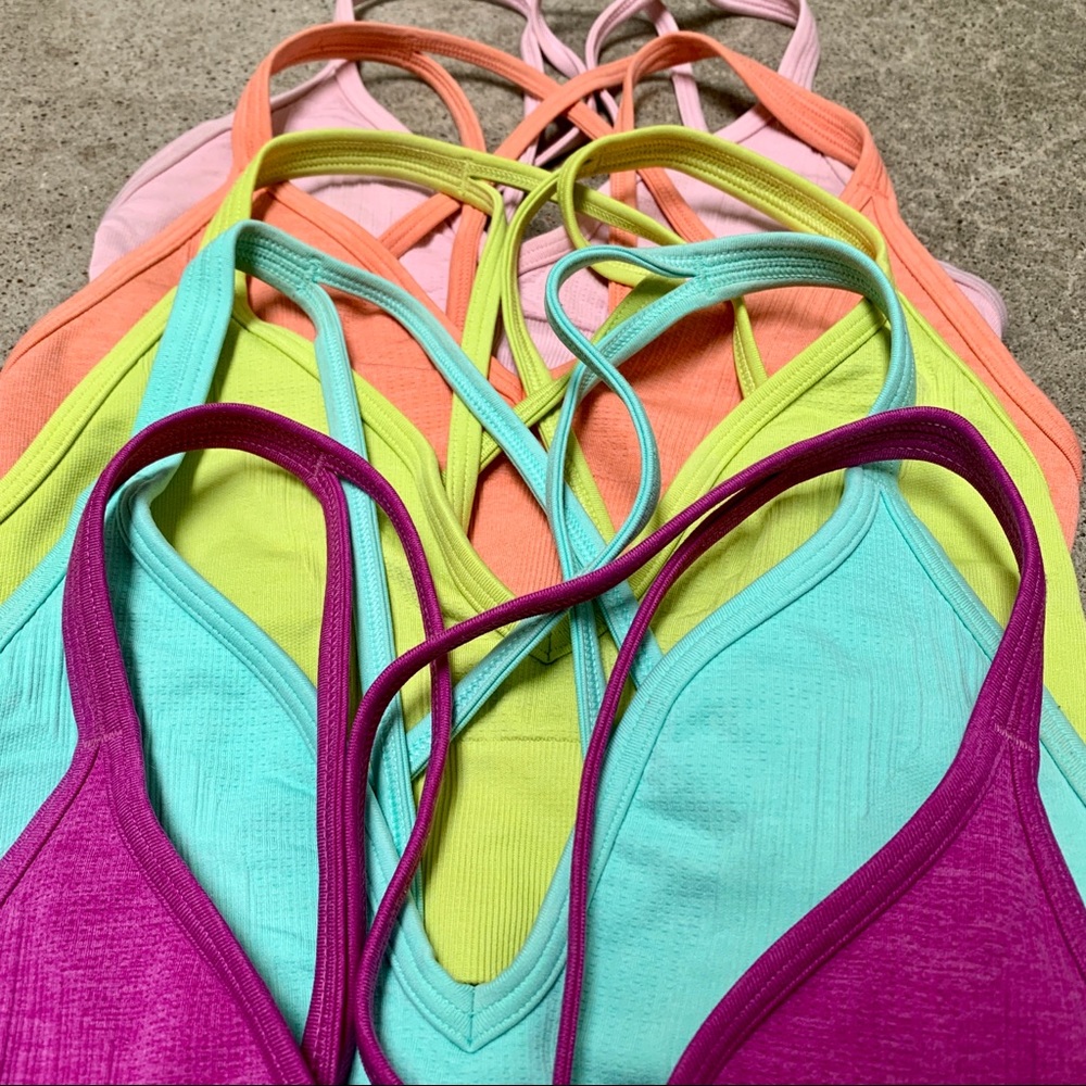 Lululemon Lot of 5 Seamlessly Plunge Sports Bras - Picture 3 of 3